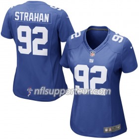 Maillot Femme New York Giants Michael Strahan 92 Nike Bleu 